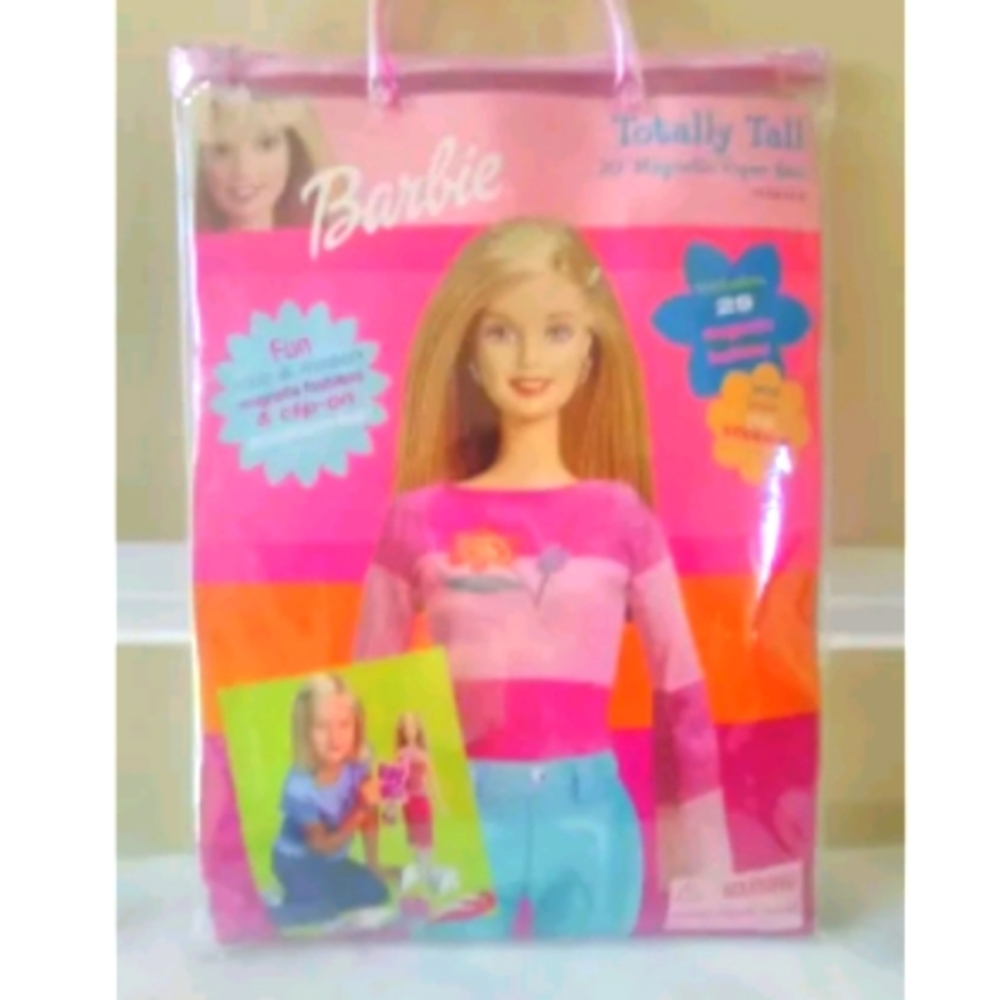 2003 Barbie Totally Tall 20" Magnetic Paper Doll.